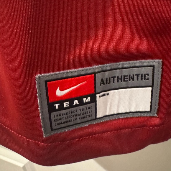 Nike Authentic Red Team Jersey - Picture 2 of 5